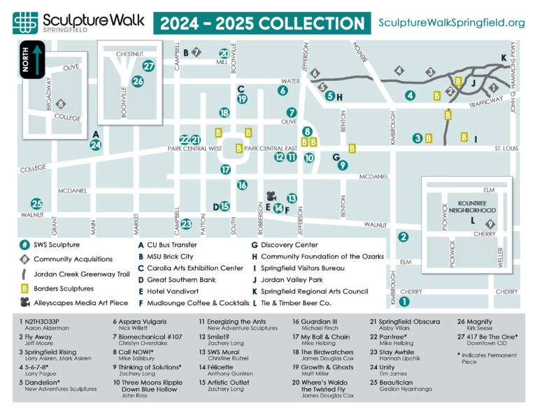 Printable Map – Sculpture Walk Springfield